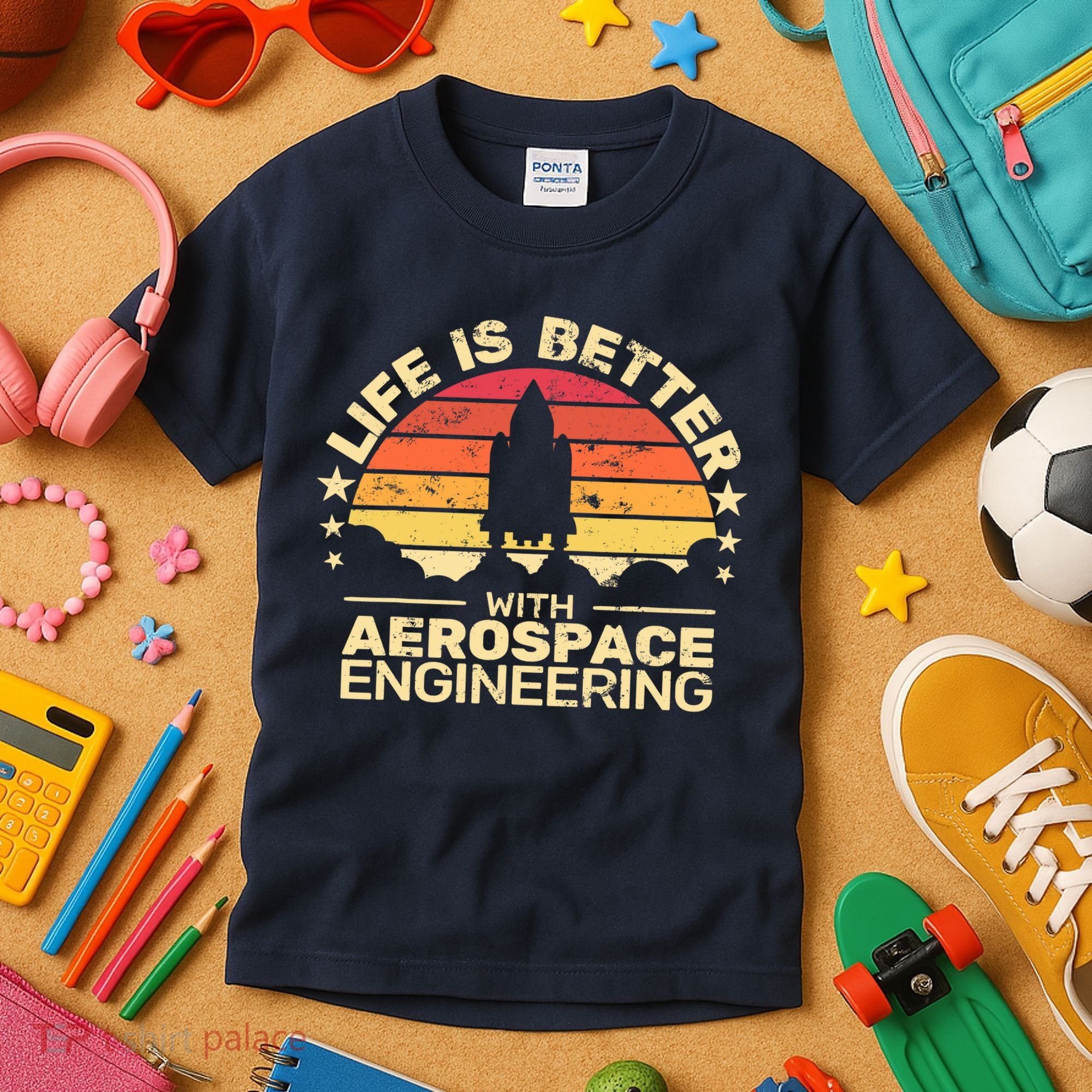 Life Is Better Aerospace Engineering Aerospace Engineer Kids T-Shirt