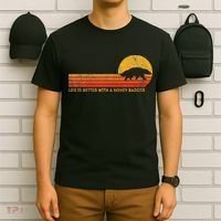 Life Is Better With A Honey Badger Funny Honey Badger Retro T-Shirt thumb 6
