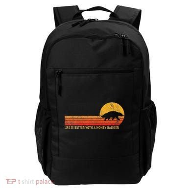 Life Is Better With A Honey Badger Funny Honey Badger Retro Backpack