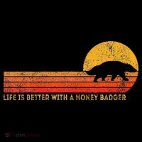 Life Is Better With A Honey Badger Funny Honey Badger Retro Ornament thumb 1