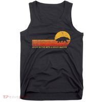 Life Is Better With A Honey Badger Funny Honey Badger Retro Tank Top thumb 0