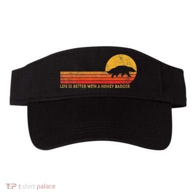Life Is Better With A Honey Badger Funny Honey Badger Retro Visor