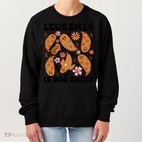 Leukemia Is Boo Sheet Leukemia Cancer Awareness Women's Sweatshirt thumb 0