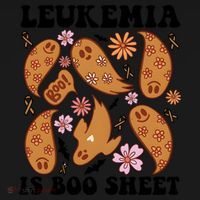 Leukemia Is Boo Sheet Leukemia Cancer Awareness Backpack thumb 2