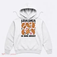 Leukemia Is Boo Sheet Leukemia Cancer Awareness Hoodie thumb 0