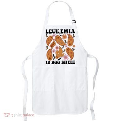 Leukemia Is Boo Sheet Leukemia Cancer Awareness Apron