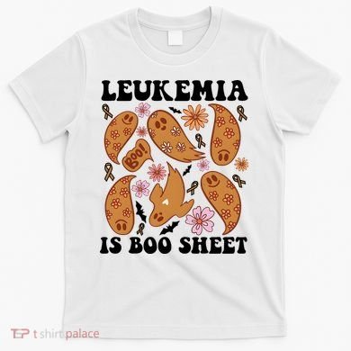 Leukemia Is Boo Sheet Leukemia Cancer Awareness T-Shirt