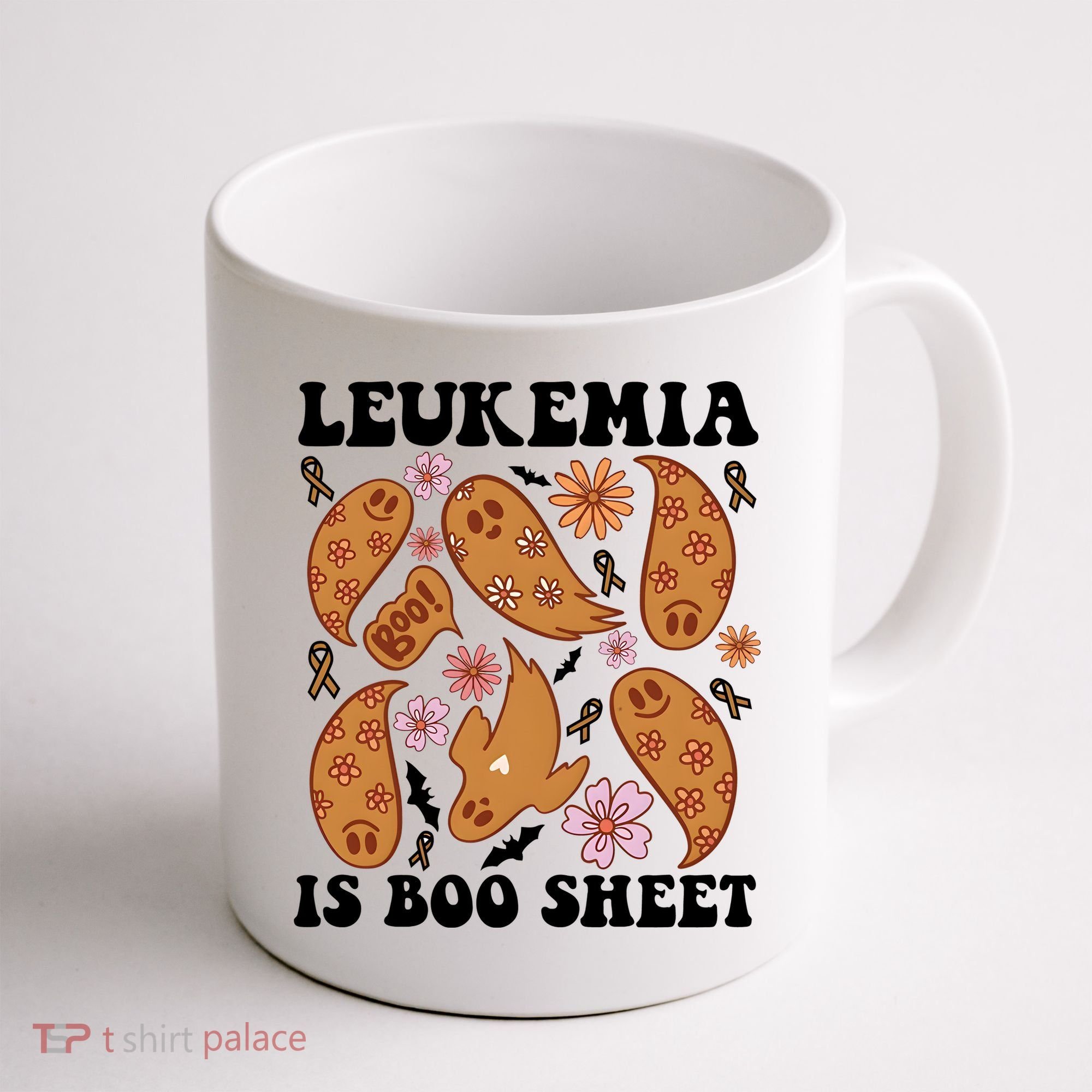 Leukemia Is Boo Sheet Leukemia Cancer Awareness Coffee Mug