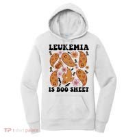 Leukemia Is Boo Sheet Leukemia Cancer Awareness Women's Hoodie thumb 0