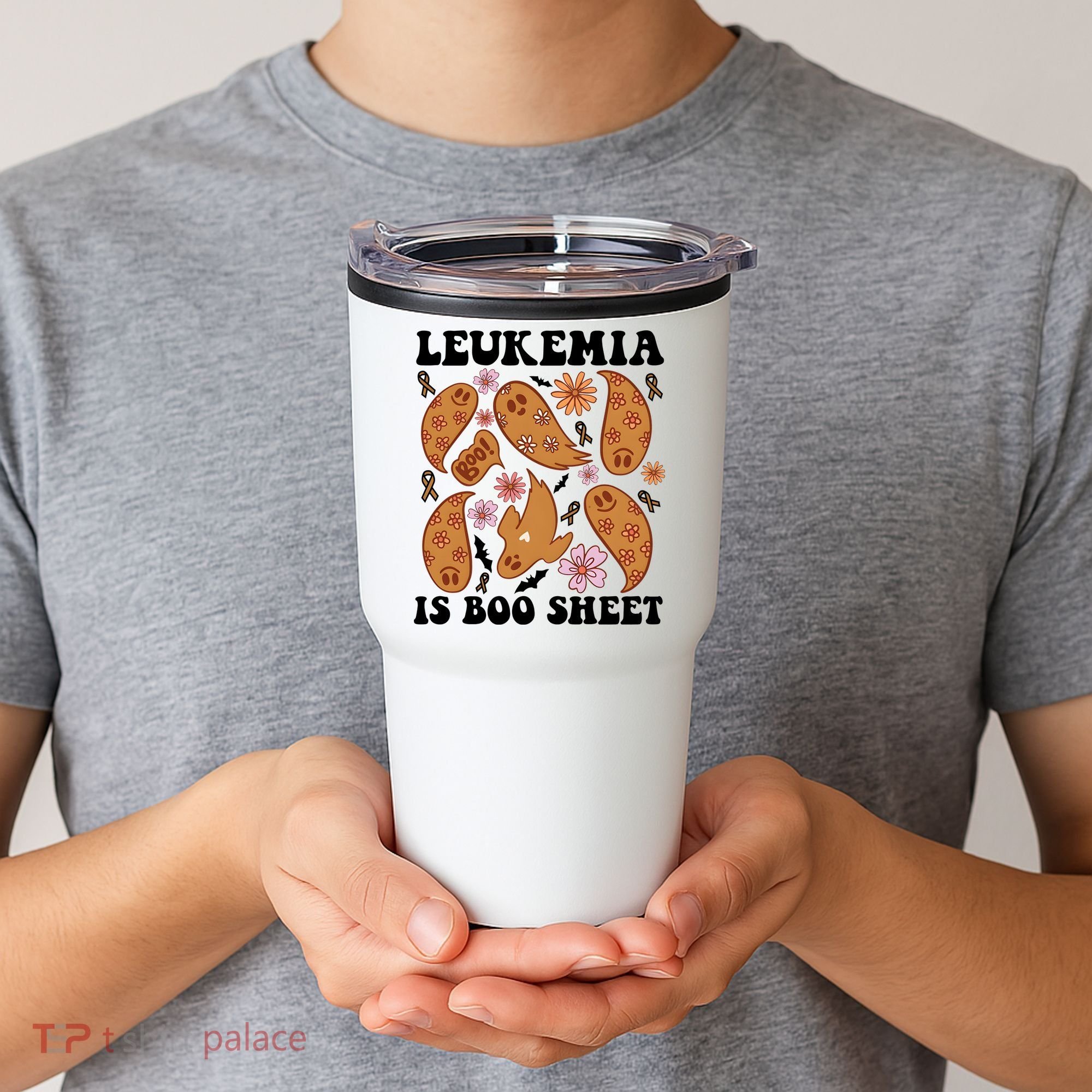 Leukemia Is Boo Sheet Leukemia Cancer Awareness Tumbler
