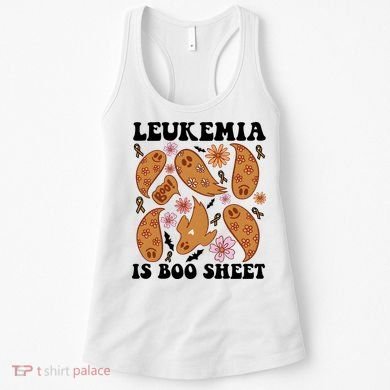 Leukemia Is Boo Sheet Leukemia Cancer Awareness Women's Tank Top
