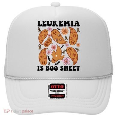Leukemia Is Boo Sheet Leukemia Cancer Awareness Hat