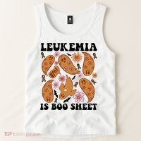 Leukemia Is Boo Sheet Leukemia Cancer Awareness Tank Top thumb 2