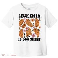 Leukemia Is Boo Sheet Leukemia Cancer Awareness Toddler T-Shirt thumb 0