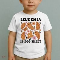 Leukemia Is Boo Sheet Leukemia Cancer Awareness Toddler T-Shirt thumb 2