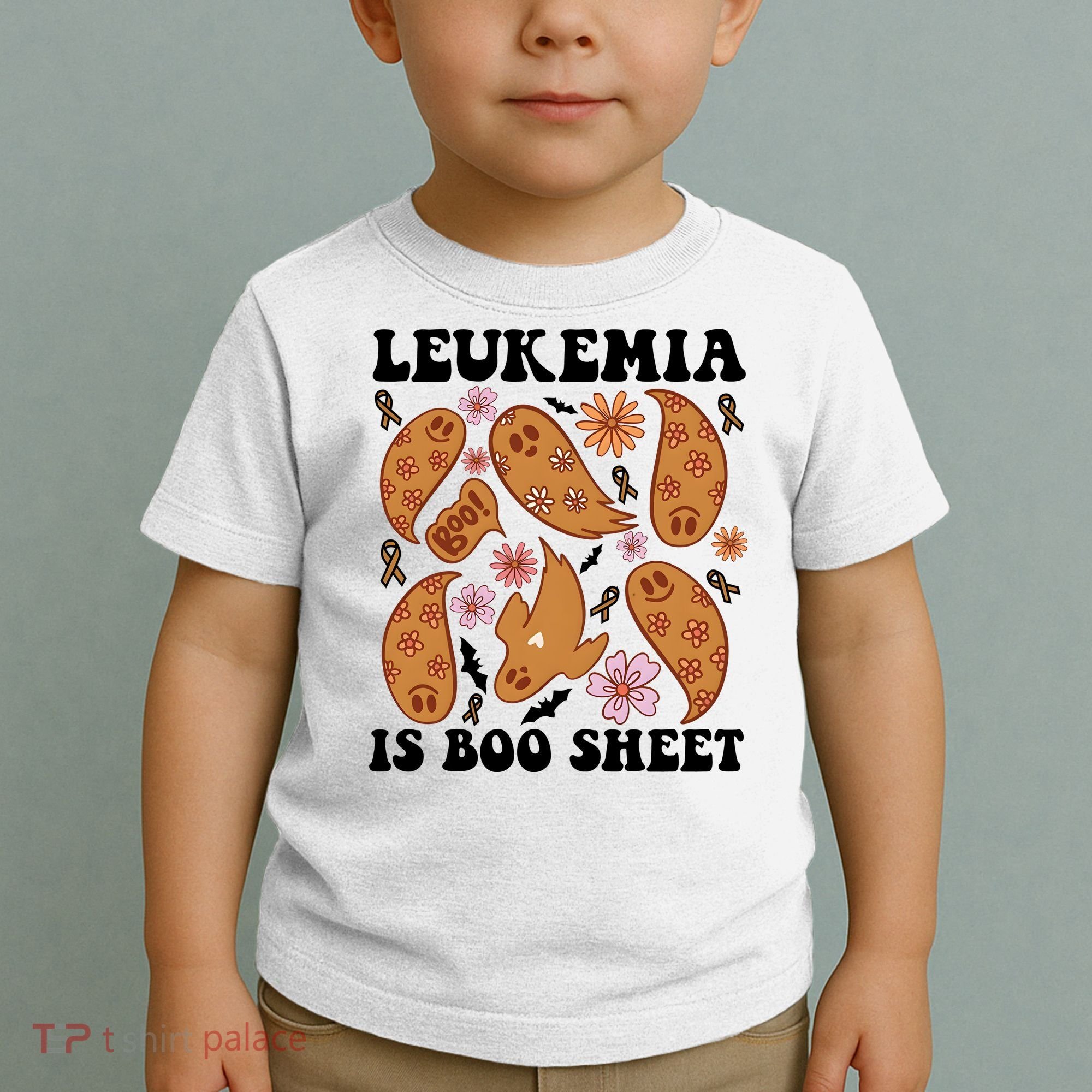 Leukemia Is Boo Sheet Leukemia Cancer Awareness Toddler T-Shirt