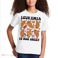 Leukemia Is Boo Sheet Leukemia Cancer Awareness Kids T-Shirt thumb 2