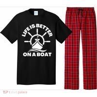 Life Is Better On A Boat Boating Cool Gift Pajama Set thumb 0