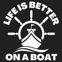 Life Is Better On A Boat Boating Cool Gift Hat thumb 2