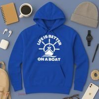 Life Is Better On A Boat Boating Cool Gift Hoodie thumb 3