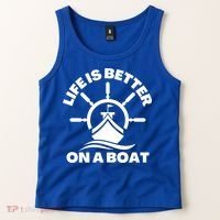 Life Is Better On A Boat Boating Cool Gift Tank Top thumb 2