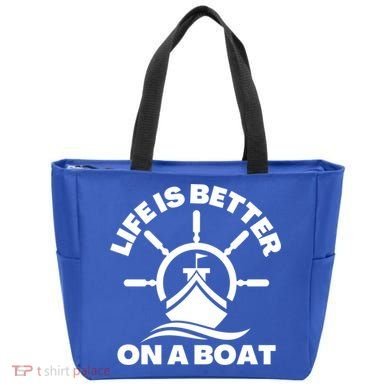 Life Is Better On A Boat Boating Cool Gift Tote Bag