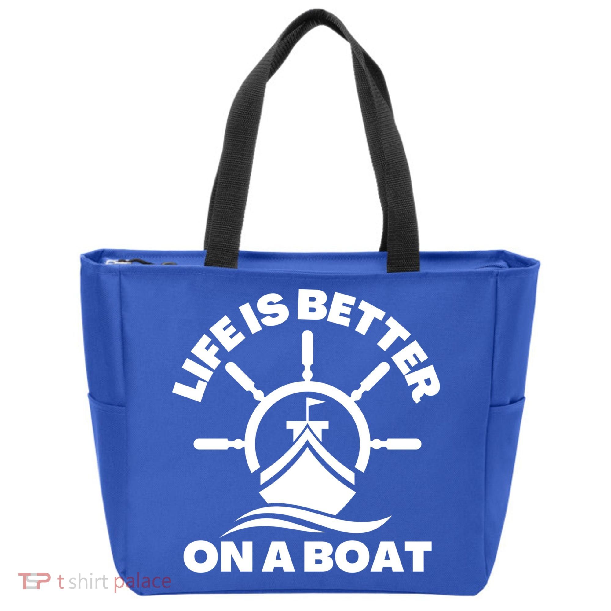 Life Is Better On A Boat Boating Cool Gift Tote Bag