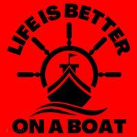 Life Is Better On A Boat Boating Cool Gift Santa Hat thumb 1