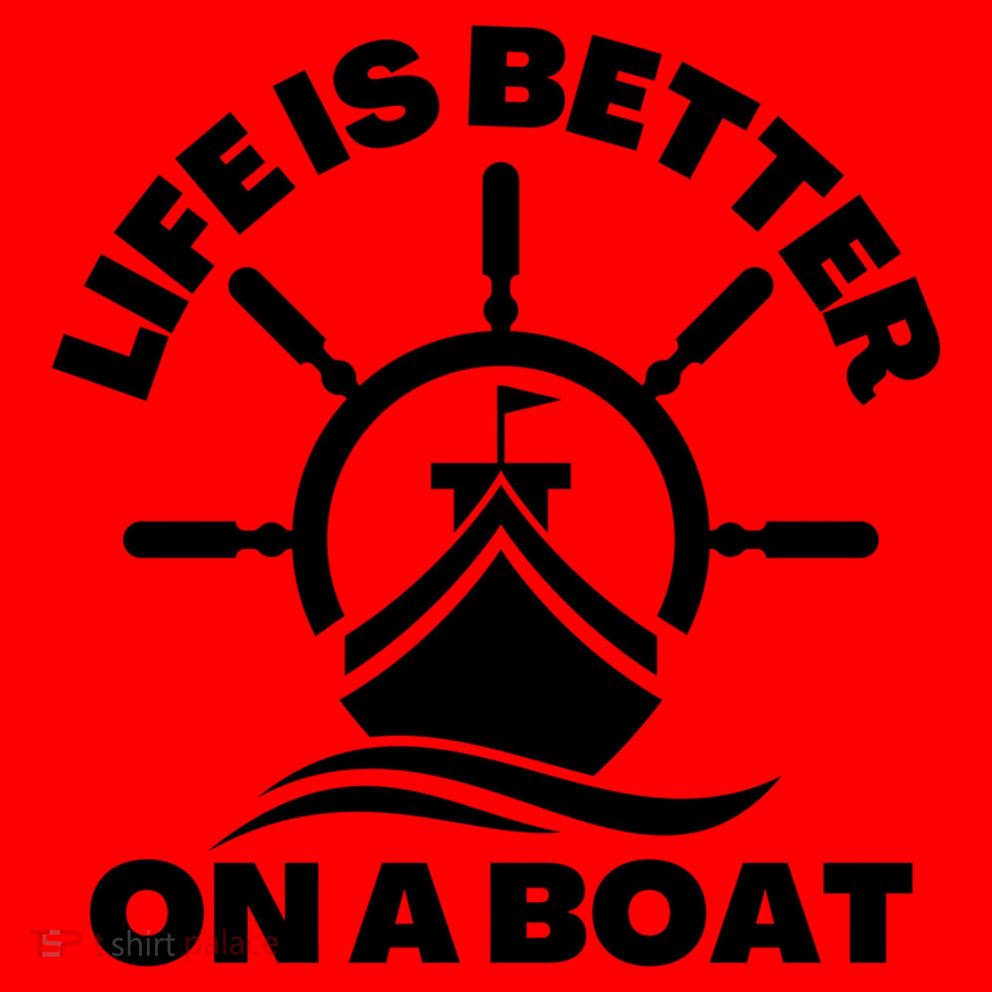Life Is Better On A Boat Boating Cool Gift Santa Hat