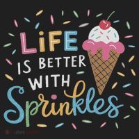 Life Is Better With Sprinkles Ice Cream Sweet Treats Women's Sweatshirt thumb 2