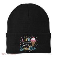 Life Is Better With Sprinkles Ice Cream Sweet Treats Beanie thumb 0