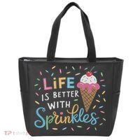 Life Is Better With Sprinkles Ice Cream Sweet Treats Tote Bag thumb 0