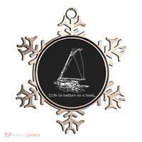 Life Is Better On A Boat Sailboat Sketch Cool Sailing Gifts Ornament thumb 0