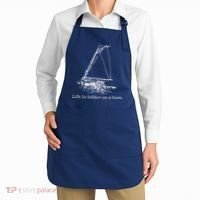 Life Is Better On A Boat Sailboat Sketch Cool Sailing Gifts Apron thumb 2