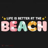 Life Is Better At The Beach Summer Tropical Backpack thumb 2