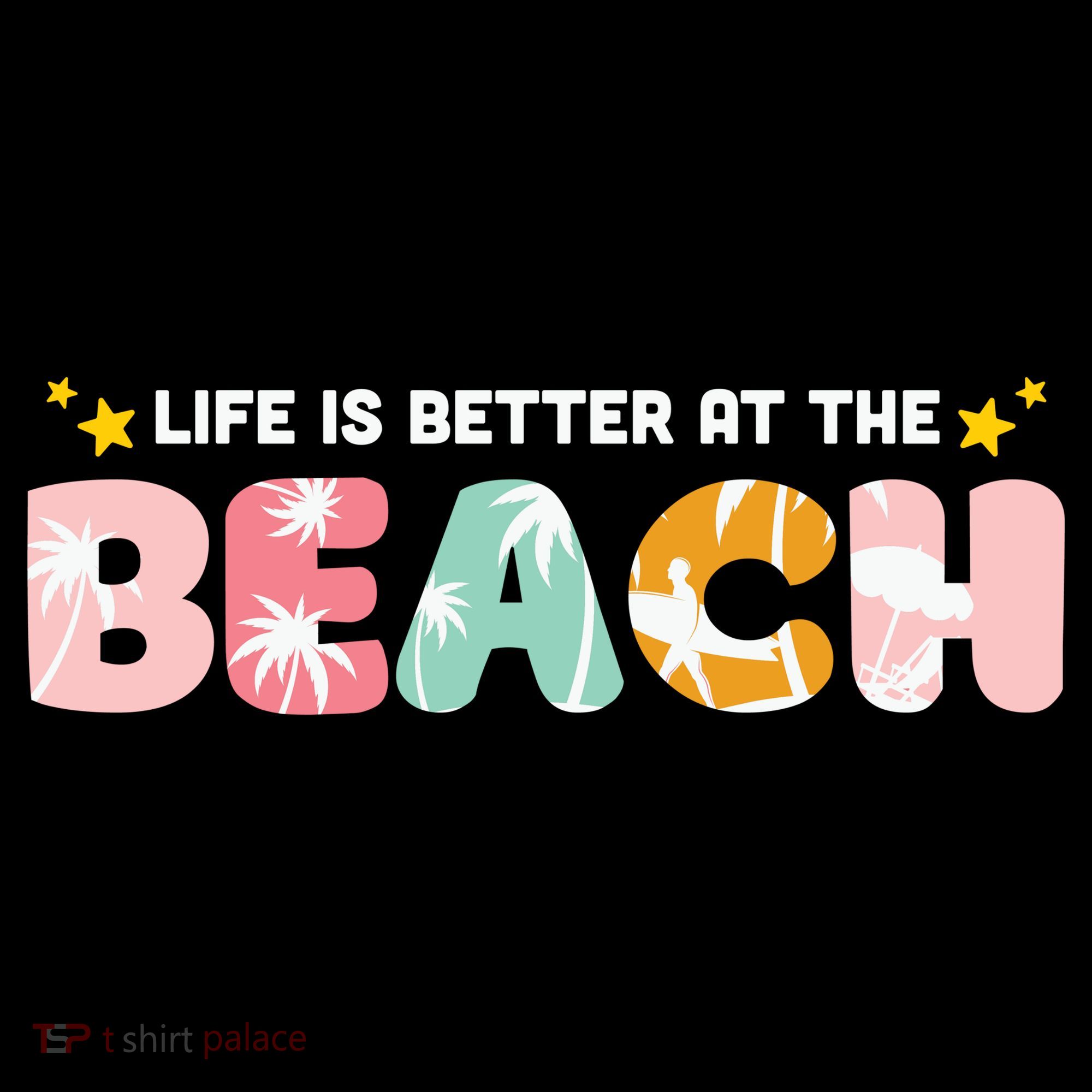 Life Is Better At The Beach Summer Tropical Backpack