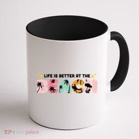 Life Is Better At The Beach Summer Tropical Coffee Mug thumb 1