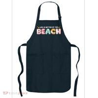 Life Is Better At The Beach Summer Tropical Apron thumb 0
