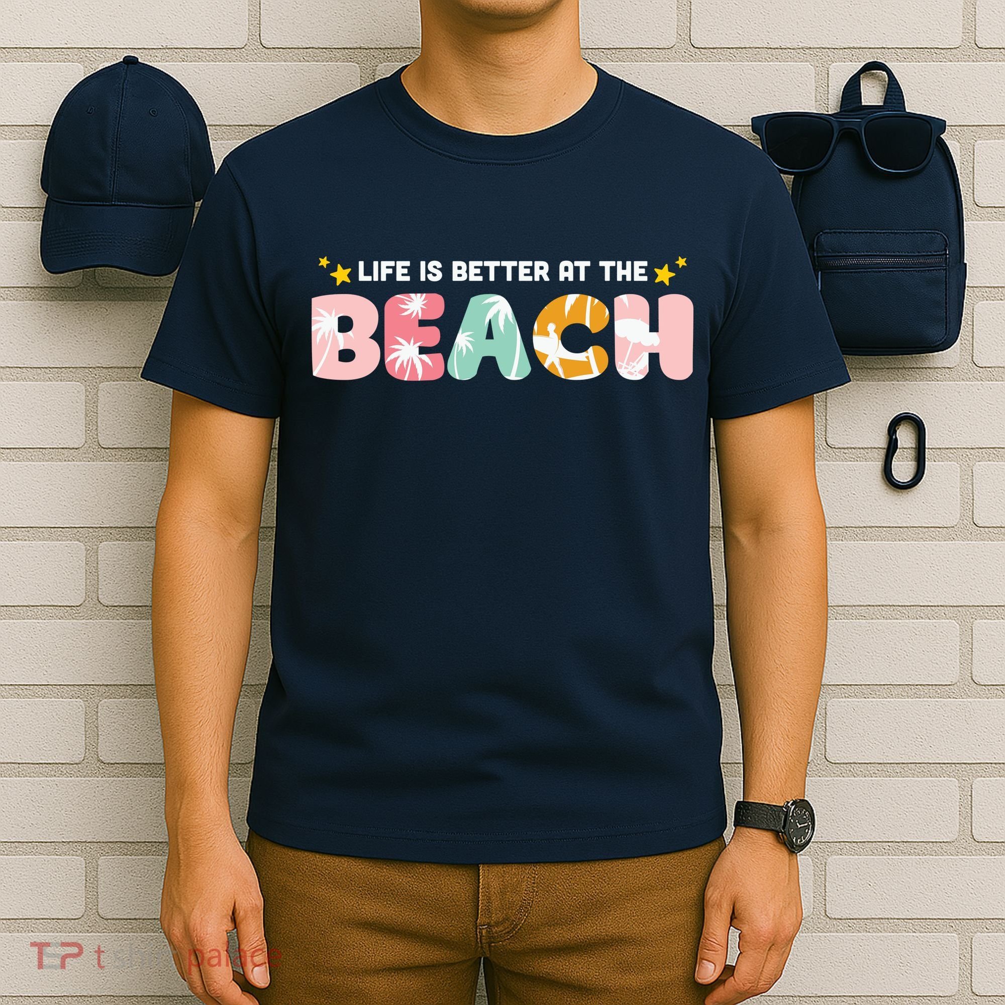 Life Is Better At The Beach Summer Tropical T-Shirt