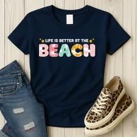 Life Is Better At The Beach Summer Tropical Women's T-Shirt thumb 3