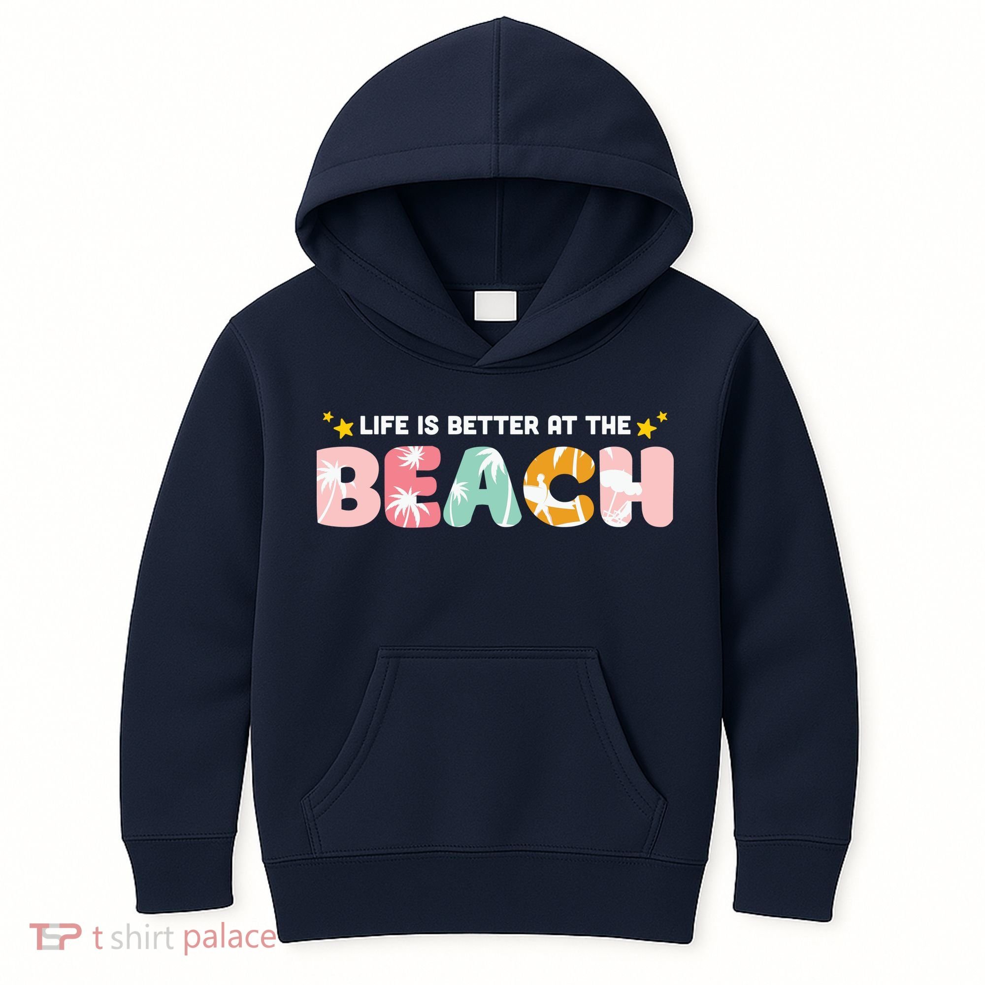 Life Is Better At The Beach Summer Tropical Kids Hoodie