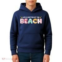 Life Is Better At The Beach Summer Tropical Kids Hoodie thumb 4