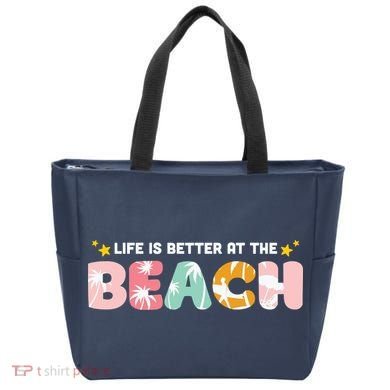 Life Is Better At The Beach Summer Tropical Tote Bag