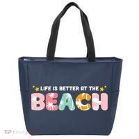 Life Is Better At The Beach Summer Tropical Tote Bag thumb 0