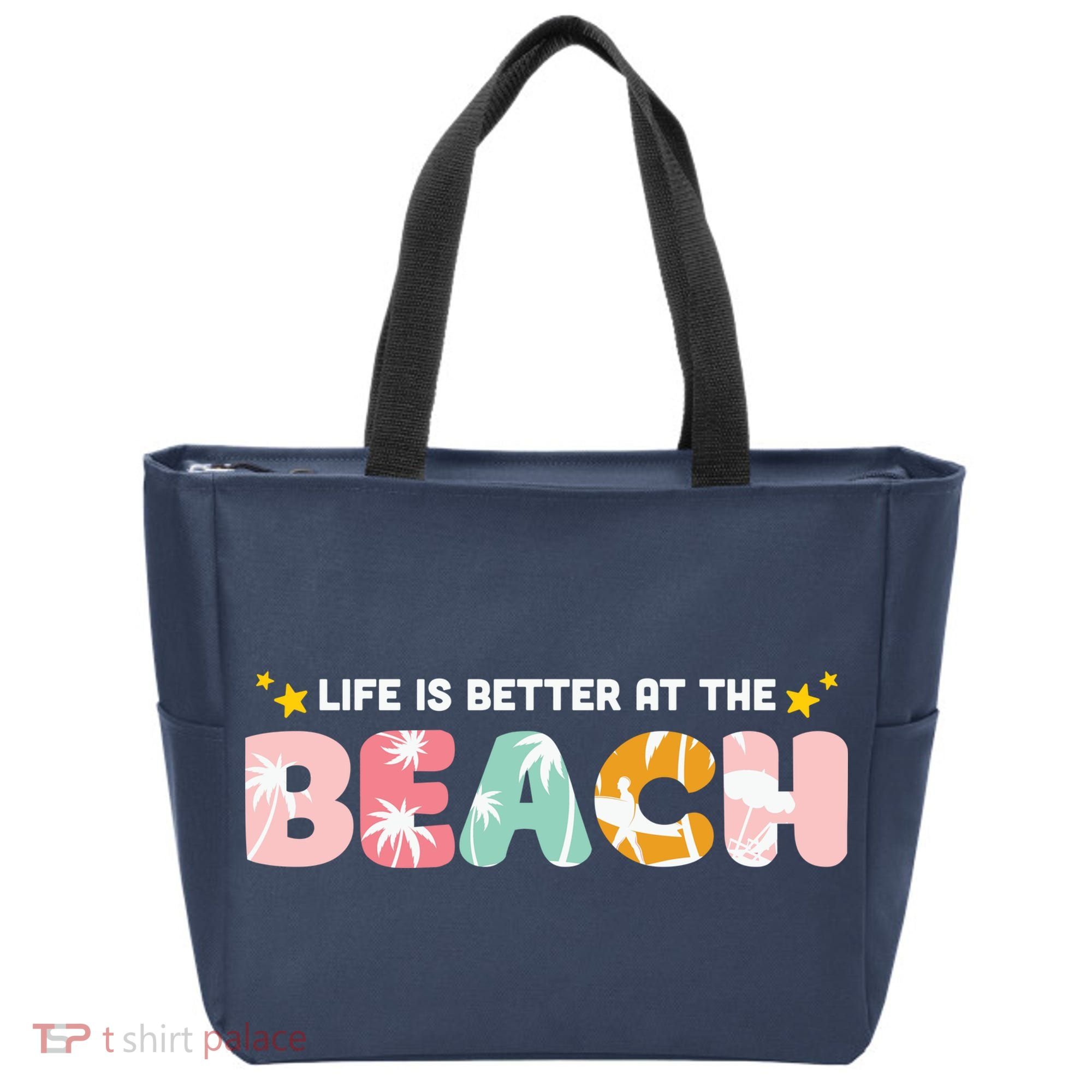 Life Is Better At The Beach Summer Tropical Tote Bag