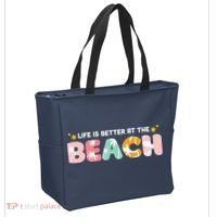 Life Is Better At The Beach Summer Tropical Tote Bag thumb 2