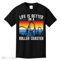 Life Is Better On A Roller Coaster Rollercoaster Kids T-Shirt thumb 0