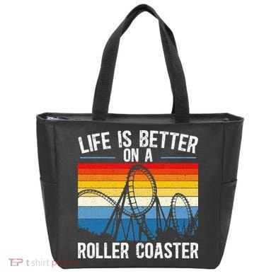 Life Is Better On A Roller Coaster Rollercoaster Tote Bag