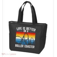 Life Is Better On A Roller Coaster Rollercoaster Tote Bag thumb 3