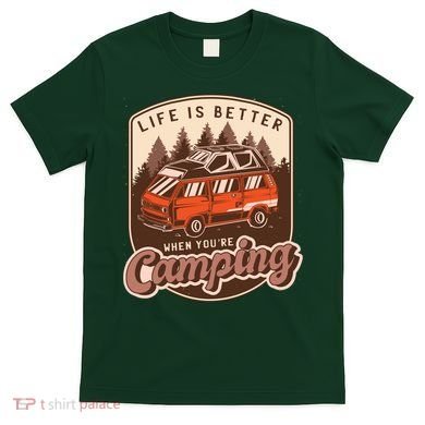 Life Is Better When You're Camping Vintage T-Shirt